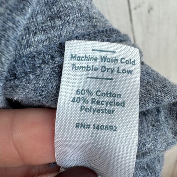 Marine Layer Gray Heather Re-Spun Contrast Pocket Short-Sleeve T-Shirt Size M/L - Picture 7 of 12